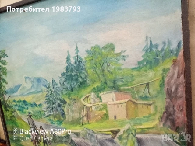 Стара картина-масло., снимка 4 - Картини - 50946999