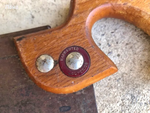 Английски винтидж ръчен трион и други инструменти , снимка 2 - Антикварни и старинни предмети - 49420726