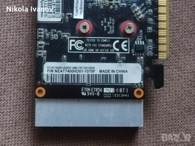 Nvidia GT 740 1GB DDR3 видеокарта за офис компютър 730 gtx 710, 630, 1030 , снимка 7 - Видеокарти - 39377898