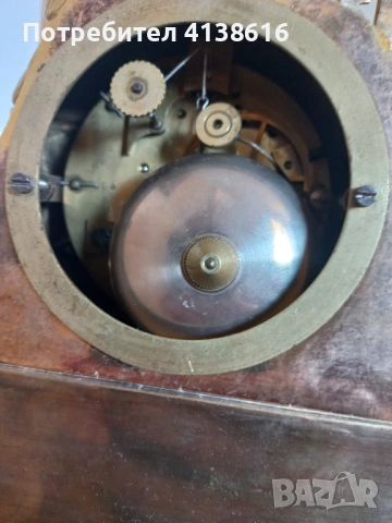 Античен настолен часовник, снимка 3 - Антикварни и старинни предмети - 54227414