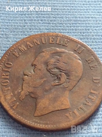 Рядка монета 10 чентезима 1863г. Италия Виктор Емануил втори за КОЛЕКЦИЯ 30421, снимка 7 - Нумизматика и бонистика - 42682340