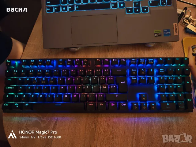 Безжична геймърска RGB клавиатура kovar, снимка 3 - Клавиатури и мишки - 55848247