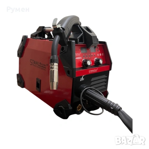 Телоподаващ апарат MIG, MAG, MMA за заваряване без газ 400А STAHLMAYER-RED, снимка 5 - Други инструменти - 53107048