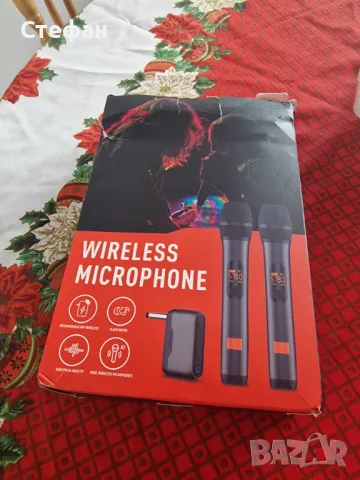 Динамични микрофони за караоке 2 бр. Безжични, снимка 6 - Микрофони - 48863263