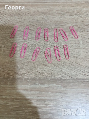 Розови кламери, снимка 2 - Ученически пособия, канцеларски материали - 54157018