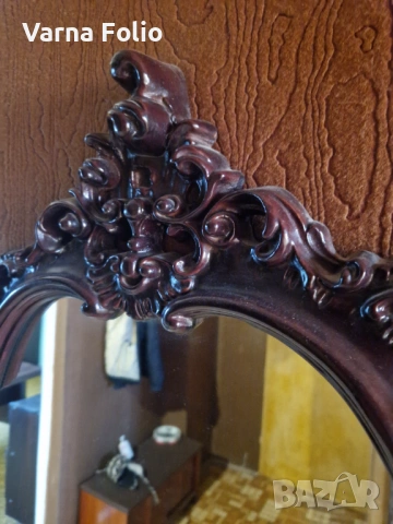 Ретро огледало с дървена рамка, снимка 2 - Други стоки за дома - 53048997