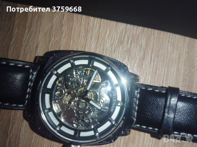 Автоматичен (самонавивен)часовник с минерално стъкло,водоустойчив., снимка 3 - Мъжки - 52881939