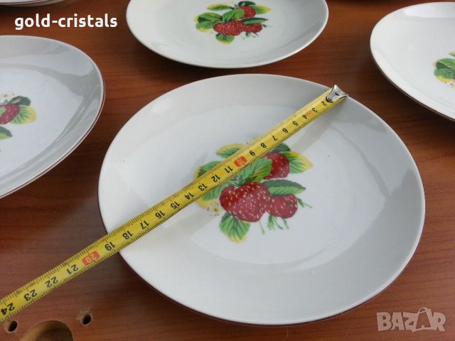 Стар български порцелан чинии, снимка 2 - Антикварни и старинни предмети - 33961757