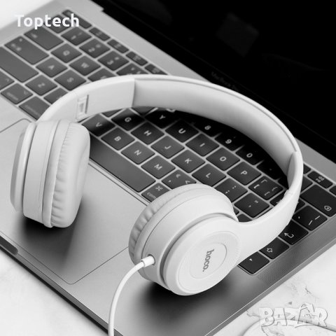 Слушалки Hoco W21 с кабел, Тип On-ear, Сгъваеми, Hi-Fi Стерео, Черни, снимка 4 - Слушалки, hands-free - 30713480