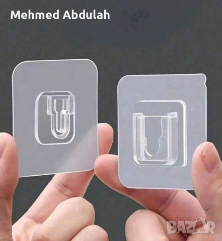 Самозалепващи прозрачни закачалки с кукички без следи , снимка 9 - Закачалки - 54152112