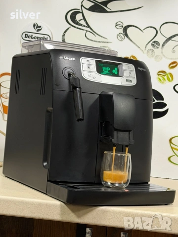 Кафемашина кафе автомат Saeco INTELİA с гаранция, снимка 2 - Кафемашини - 53208353