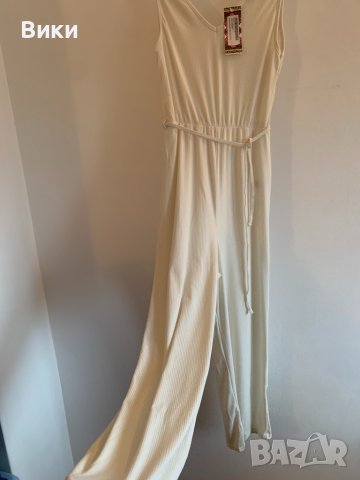 Дамски бял гащеризон рипс, снимка 5 - Гащеризони - 39840588