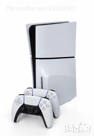 SONY PS5 Slim Disc + 2 джойстика + игри