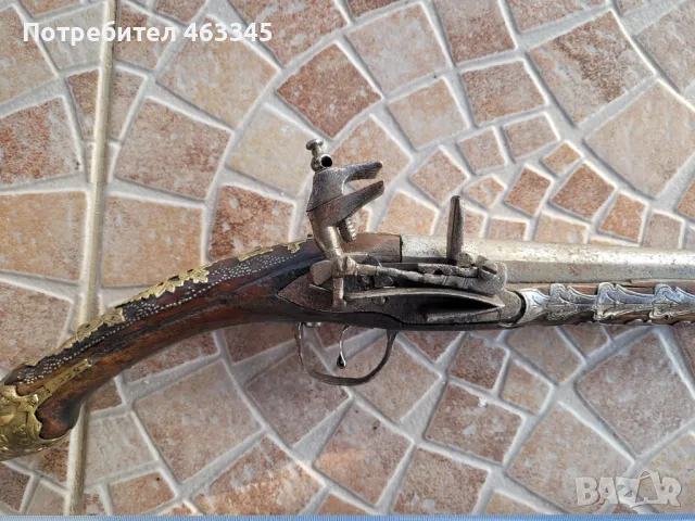 арнаутски пистолет, пищов, кремъклия, евзалия, снимка 13 - Антикварни и старинни предмети - 49087454