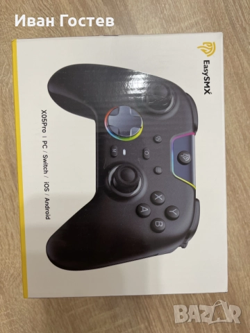 Безжичен геймърски контролер EasySMX X05 Pro (Hall Effect / RGB) – PC / Switch / iOS / Android