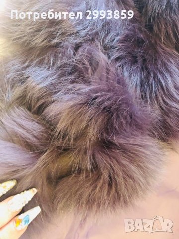 Елек лисица 70см*лилав, снимка 3 - Елеци - 32013104