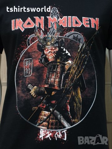 Нова мъжка тениска на музикалната група IRON MAIDEN - Senjutsu Samurai Eddie Snake Death  , снимка 5 - Тениски - 35622768