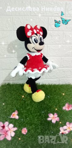 Мини Маус-ръчна изработка-45см, снимка 4 - Плюшени играчки - 42915035
