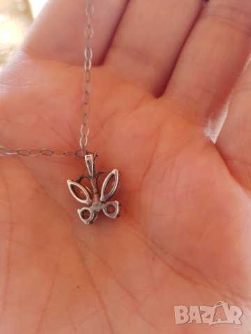 Сребърно колие 925, снимка 2 - Колиета, медальони, синджири - 33795776