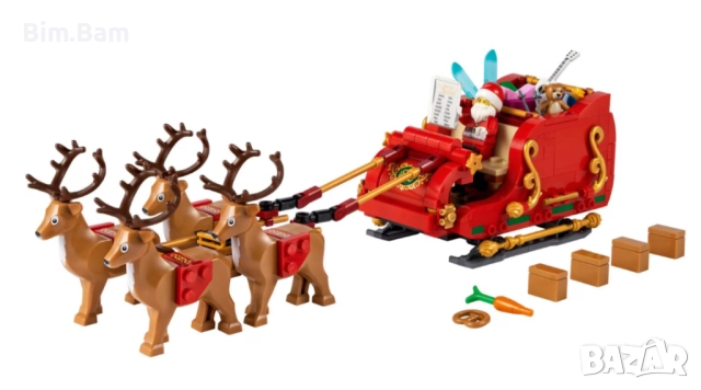 Последни бройки -60% ! Конструктор LEGO® 40499 Шейната на Дядо Коледа / 343 части, снимка 2 - Конструктори - 51486258