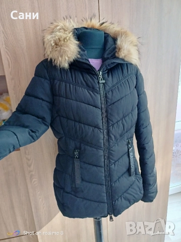 Яке с естетвен пух, снимка 5 - Якета - 47911062