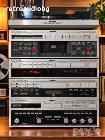 🔊Премиум аудио сет REVOX - Усилвател B251 + CD - B226 + Тунер B260 + Грамофон B795 + Дек B215