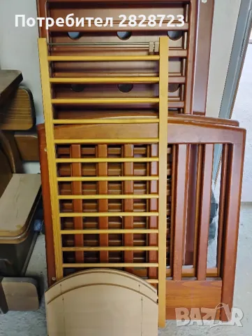 Продавам дървено детско легло, снимка 3 - Бебешки легла и матраци - 47392284