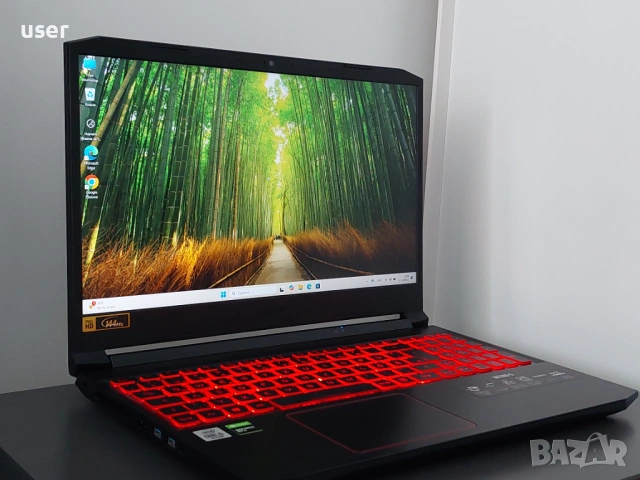 16GB RAM, GTX 1650Ti 4GB, Core i5-10300H, 15.6" FULL HD 144Hz геймърски лаптоп Acer Nitro 5 AN515