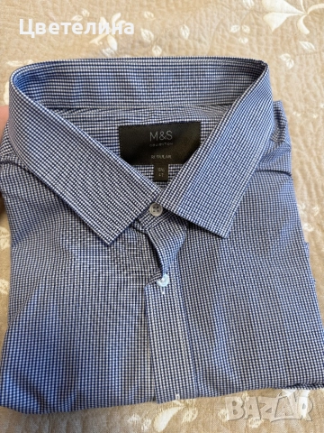 Мъжка риза MARKS & SPENSER /M & S/ -  18 1/2in/47cm