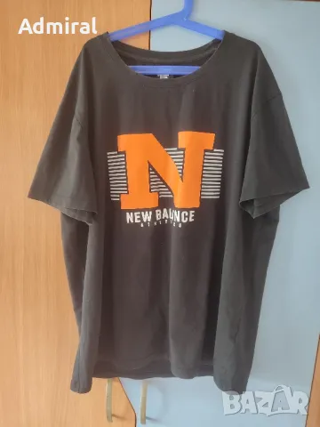 Мъжка тениска с надпис New Balance XL, снимка 2 - Тениски - 50146635