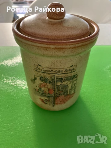 Винтидж Италиански буркан с капаче, снимка 7 - Други - 46783891