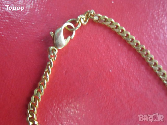 Страхотно позлатено колие с камъни , снимка 3 - Колиета, медальони, синджири - 38070262