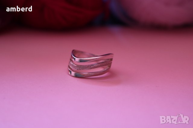 Страхотен НОВ модел сребърен пръстен - R015А, снимка 7 - Пръстени - 35057385