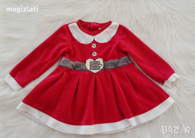 Коледна рокля 9-12 месеца, снимка 7 - Бебешки рокли - 37995735