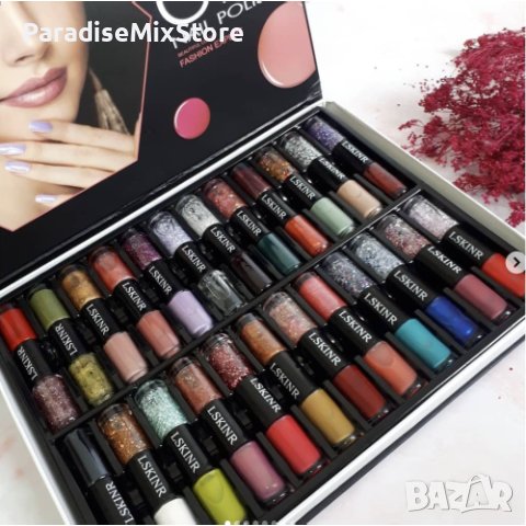 Лак за нокти Nail polish 48 цвята в кутия, снимка 1 - Продукти за маникюр - 44373024