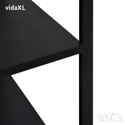 vidaXL Шкаф за микровълнова, черен, 60x39,6x123 см, инженерно дърво, снимка 6 - Шкафове - 56146499