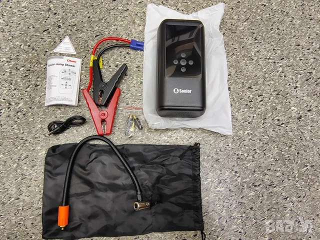 Комбиниран Jump Starter (бичѐ), Power Bank със 150 PSI компресор и LED фенер , снимка 11 - Аксесоари и консумативи - 52428074