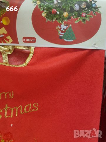 Коледни килимчета под елха, снимка 4 - Покривки за маси - 42715439