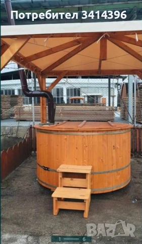 градинско дървено джакузи, снимка 2 - Градински мебели, декорация  - 53940825