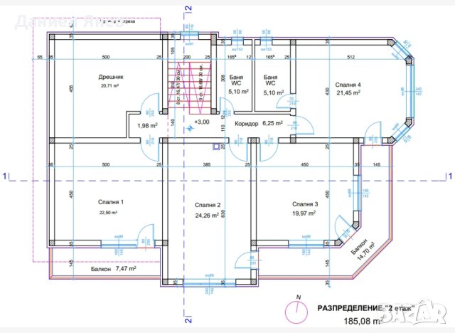 Проект за къща РЗП 473кв.м три етажа и гараж проектиране архитект, снимка 4 - Ремонти на къщи - 40483896