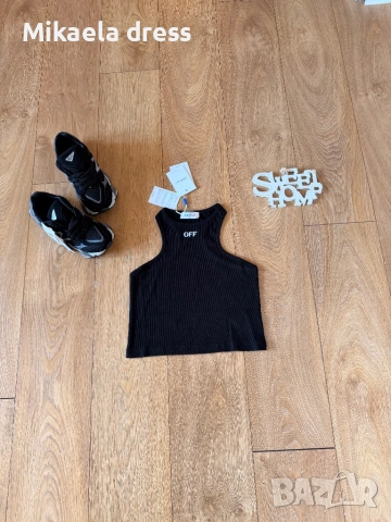 Суперефектен топ рипс.Нов с етикет С М Л размер, снимка 5 - Потници - 53882237