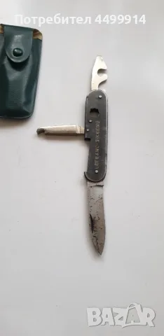 Стар мултифункционален нож Lefranc-Sikkens с калъф, снимка 6 - Ножове - 56269007