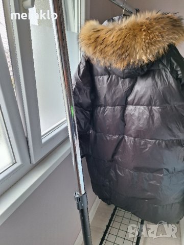 тотално намаление-Овърсайз от 330лв., ново, уникално яке, парка с гъши пух и естествен косъм , снимка 4 - Якета - 40032661