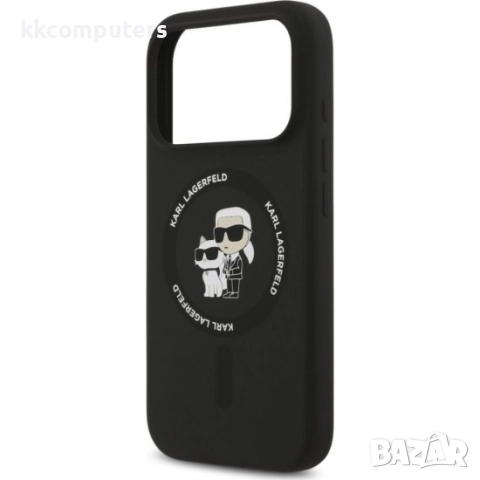 Оригинален кейс Karl Lagerfeld Silicone Double Heads And Circle MagSafe, За iPhone 17 Pro Max (6.9),, снимка 4 - Калъфи, кейсове - 51825582