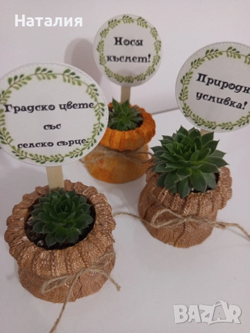 Гипсови кашпи и свещници., снимка 15 - Декорация за дома - 49763474