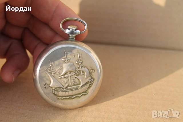 СССР джобен часовник ''Молния'' 50 мм, снимка 4 - Антикварни и старинни предмети - 42291046