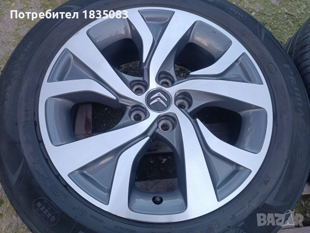 Лети джанти 18ки 5х114.3 Mitsubishi, Citroen, Peugeot + летни гуми 225/55/18 Michelin, снимка 4 - Гуми и джанти - 52685637