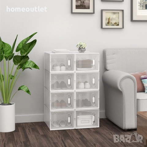 ПРОМОЦИЯ Органайзер за обувки (8 части) HOMIDEC X001GFUMXB, снимка 6 - Шкафове - 51655814