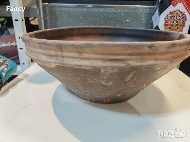 Стара голяма керамична купа 37/14 см