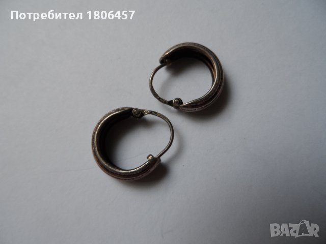 сребърни обеци А, снимка 3 - Обеци - 42046937